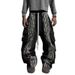 Cross-border European And American High Street Casual Sweatpants Fashion Versatile Street Hip-hop Men's Trendy Brand Loose Straight Striped Trousers_viptrois.com