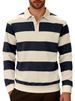 Men's Contrast-Trim Polo Shirt – Stretch Knit Business Casual Top With Color-Blocked Collar (XS-XXL, Quick-Dry Polyester, Slim Fit)_viptrois.com