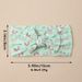 European and American new children's hair accessories baby digital printed bow headband elastic nylon baby wide hair band wholesale_viptrois.com