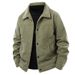 Men's Corduroy Fleece-Lined Jacket - Winter Workwear Coat With Warm Sherpa Lining, Relaxed Fit & Zip Closure, M-5XL_viptrois.com