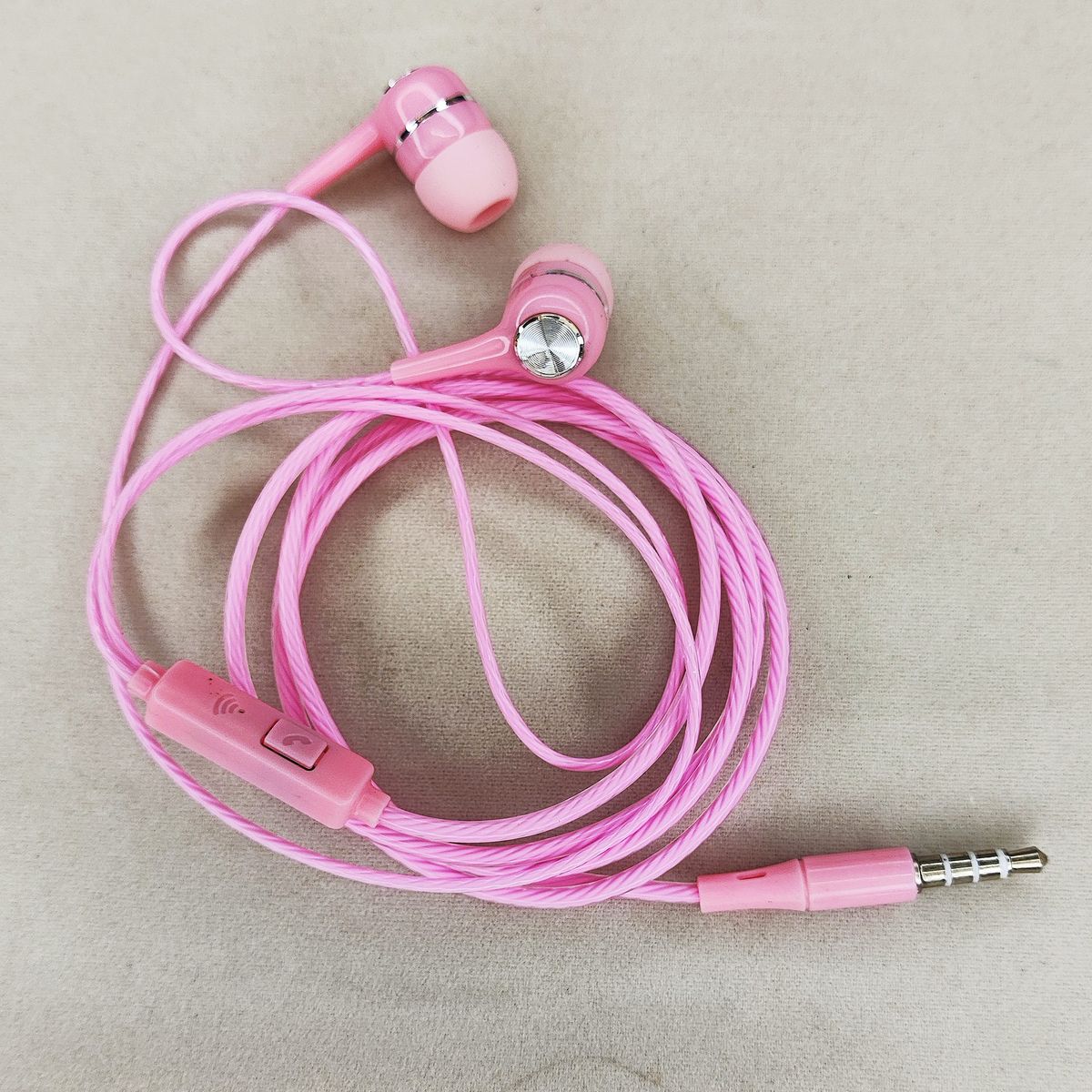 Large Volume S12 Heavy Bass In-Ear Headphones With Crystal Cable, Microphone, And Electroplated Coil_viptrois.com