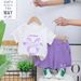 Children's Clothing For Girls Summer 2025 New Korean Version Children's Bow Short Sleeved Shorts Two-piece Set_viptrois.com