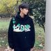 New grape tennis hooded thick hoodie with men's spring and autumn pattern design, loose fit hoodie jacket top_viptrois.com