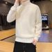 Imitation Mink Fleece Turtleneck Men's Winter Fleece Thickened Solid Color Plush Bottoming Shirt Men's Thermal Sweater_viptrois.com