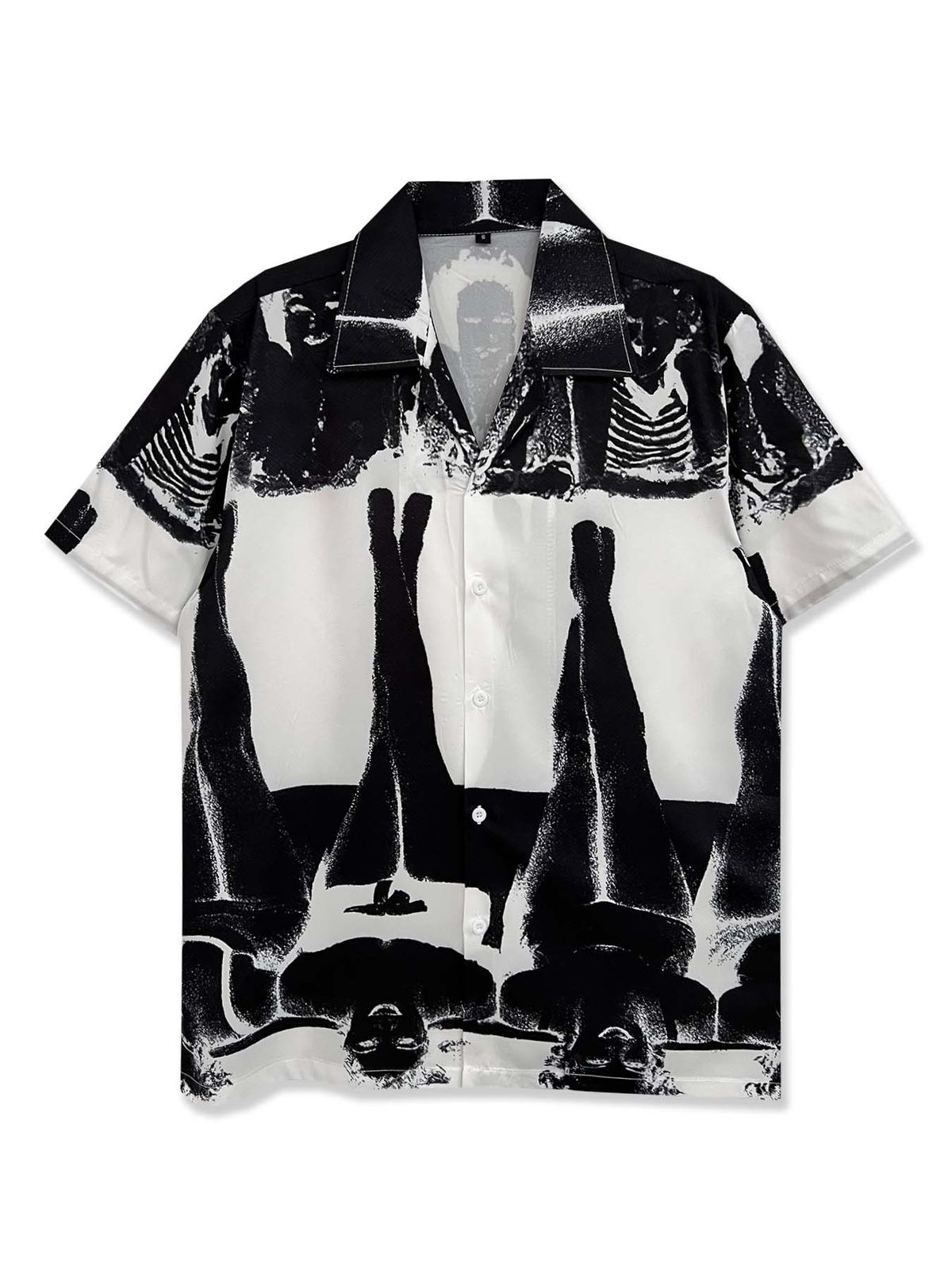 Men's Clothing Heavyweight Hawaiian Fashion Brand European And American Japanese Retro Loose Short Sleeved Shirt Men's Casual Beach Flower Shirt Women_viptrois.com