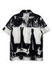 Men's Clothing Heavyweight Hawaiian Fashion Brand European And American Japanese Retro Loose Short Sleeved Shirt Men's Casual Beach Flower Shirt Women_viptrois.com