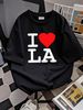 I Love LA Los Angeles Unisex Cotton T-Shirt Stylish Streetwear Stretched Casual Designer Clothes Graphic Breathable Comfortable Fashion Slightly_viptrois.com