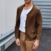 Men's Chunky Knit Cardigan With Notch Lapel & Leather Buttons – Long Sleeve Cable Sweater (S-3XL, 6 Colors)_viptrois.com