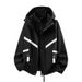Men's Water-Resistant Fleece-Lined Hooded Jacket – Windproof & Thermal For Hiking, Riding & Outdoor Adventures_viptrois.com