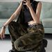 Loom European American High Street Ink Splash Camouflage Flared Pants For Men With Multiple Pockets, Retro Hip-Hop Casual_viptrois.com