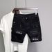 Men's Clothing Slim Fit Denim Pants Trendy Shorts Small Legs_viptrois.com