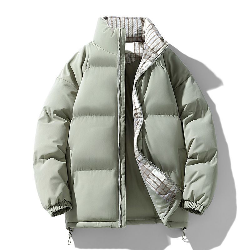 Unisex Winter Puffer Jacket – Streetwear Style, Thickened Polyester Coat With Stand Collar (S-Xxxxl, 7 Colors, Slim & Oversize Fit)_viptrois.com