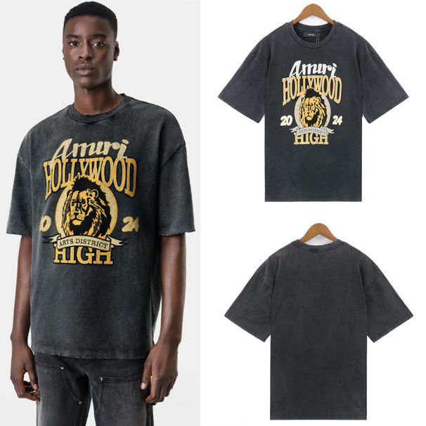 2024 New High Version Cartoon Print Sports Casual Loose Round Neck Short Sleeve_viptrois.com