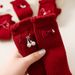 Mother & Kids Children's socks autumn and winter style long socks girls baby socks cotton calf socks princess style cute bow_viptrois.com