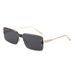 Metal Single Beam Square Sunglasses For Women Retro Simple Ins Street Shot Beach Sunshade Sunglasses Trend_viptrois.com