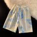 Men's Clothing Straight Casual Mid Length Pants Summer Thin Loose Outer Wear Trendy Brand Hip Hop Shorts_viptrois.com