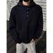 Pure Heavyweight Double Layer Collar Button Hooded Fleece Sweatshirt For Women And Men, Autumn Niche Trendy Brand, Loose Lazy_viptrois.com