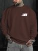 Autumn And Winter Men's Long Sleeved Round Neck Black Top Loose Casual Hoodie Hooded Hoodie_viptrois.com