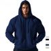 Foreign Trade Cross-Border American Style Men's Autumn Winter Warm Fleece Functional Ins Hooded Zipper Casual_viptrois.com