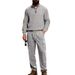 Men's Corduroy Zip Up Sweatshirt Set Outdoor Loose Fitting Workwear Commuter Style New Arrival Spring Autumn_viptrois.com