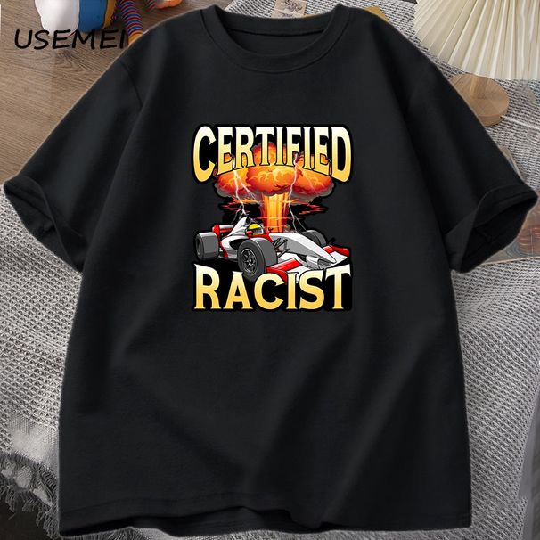 Camiseta De Algodón De Manga Corta Para Hombre, Camisa De Carreras De Coches, Informal, De Gran Tamaño, Vintage, Certificada, De Verano_viptrois.com