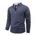 Pure 2025 Foreign Trade High-Quality Autumn Winter New Men's Thickened Half-Zip Sweater Jacquard Knitwear_viptrois.com