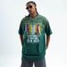 American Style Trendy T-Shirt Unisex High Street Printed Washed Vintage Cotton Short Sleeve_viptrois.com