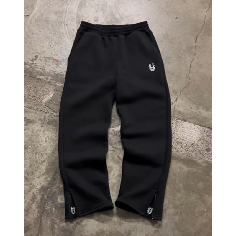 Men's ClothingWomen's Clothing Wholesale Cross Border Elastic Rope Zipper Sweatpants Solid Color Casual Trousers High Street Hip Hop Rap Street Y2k1_viptrois.com