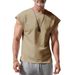 Men's Summer New Sleeveless Youth Casual Loose Solid Color Thin Vest T-Shirt For Men_viptrois.com