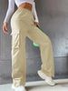 Urban Cargo Pants For Women – High-Waisted Wide-Leg Streetwear With Multi-Pockets (S-3XL, Black/Khaki/Army Green)_viptrois.com