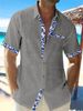 Men's Clothing 2025 Summer Foreign Trade Floral Full Print Short Sleeved Shirt 3D Printing Fashion Beach Shirt_viptrois.com