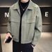 Likezhen Likezhen Pishi Woolen Jacket Men's High-end Trendy Brand Turn-down Collar Top Youth 2023 Autumn Winter New Style Elegant Coat Men_viptrois.com