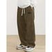 Men's Streetwear Cargo Pants - Loose Fit Straight Leg Workwear Joggers With Drawstring Waist For Casual & Urban Style_viptrois.com