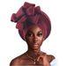 Women's Scarves New Fashion Laminated Large Flower Nigerian Wedding Fashion Baotou Hat_viptrois.com