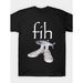 gráfica Fih Text & Fish On Shoes Camiseta Cuello Redondo Inspirada En Una Imagen Humorística Divertida, Algodón Súper_viptrois.com