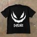American Pure Cotton Trendy Brand Printed Demon Short T-Shirt Men Summer Loose Versati Top Half Seve High Street_viptrois.com