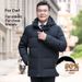 Pure Men's Jacket Short Thickened Winter Business Dad Style White Duck Down Plus Size Warm Coat Cold Resistant_viptrois.com