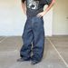 Retro Loose Jeans Men Baggy Street Fashion High Waist Button Casual Straight Trousers Wholesale_viptrois.com