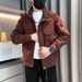 Pulse 2025 Coat Handsome Autumn Winter Workwear European American Style Jacket Men Stand Collar Casual Men's Fashion Trend_viptrois.com