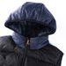 Men's Quilted Vest With Hood, Lightweight Warm Fleece Lining, Color-Block Design, Slim Fit Casual Jacket For Fall & Winter_viptrois.com
