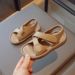 Mother & Kids Children's leather sandals summer style boys 1 year old fashionable all-match 2 girls soft bottom non-slip 3 beach shoes_viptrois.com