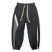 Men's Summer Striped Jogger Pants Lightweight Breathable Slim Fit with Adjustable Drawstring Streetwear Style with Contrast Panels_viptrois.com