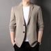 Lightweight Men's Casual Blazer For Spring Summer - Sun Protection Wrinkle-Resistant Office Travel Jacket_viptrois.com