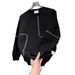 Men's Clothing Men's Casual Long Sleeve Sweatshirt - Loose Fit Polyester Pullover With Plaid Pattern, Comfortable Business & Streetwear For Big & Tall_viptrois.com
