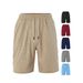 Premium Products Men's TK Cargo Tray Summer Loose Breathable Micro Elastic Towel Jacquard Fabric Men's Casual Shorts_viptrois.com