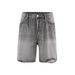 Men's Clothing High Street Washed Workwear Pants Retro Shorts Denim Cat Whisker Ripped Sanded Shorts_viptrois.com