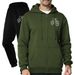 Men's Casual Hoodie & Jogger Set - Fleece-Lined Comfort Fit For Spring/Fall - Streetwear Athleisure Outfit In Black, Navy, Grey & Khaki (S-XXXL)_viptrois.com