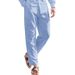 Men's Clothing Men's Linen Trousers Drawstring Elastic Waist Solid Color Comfortable Breathable Outdoor Daily Street Wear_viptrois.com