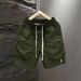 Korean Style Men's Casual Cargo Pants Quick Drying Loose Fitting Straight Leg Five Point Length Trendy Versatile Shorts_viptrois.com