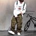 Men's Clothing Niche Vibe Flared Retro Camouflage Multi Pocket Workwear Jeans Men's Trendy Brand Loose Large Size Casual Long Pants_viptrois.com